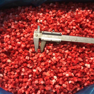 New Crop Good Quality Iqf Frozen Diced Strawberry Frozen Strawberry Dices From China
