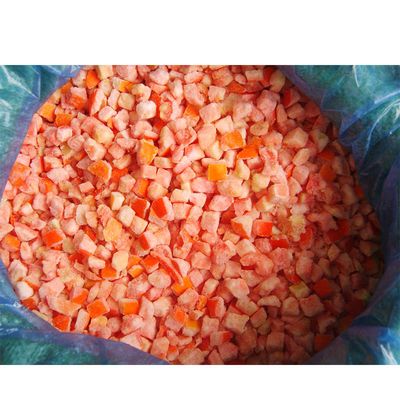 HALAL Certified Frozen Vegetables Factory IQF Tomato Dices 10 mm Zamrożone pomidory w Chinach