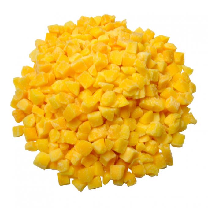 IQF Organic Yellow Peach Dices Bulk Packaged Frozen Fruits Woda Pulpa Całe kostki i połowy Słodki smak konserwowany 3