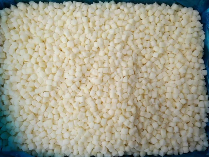Chiny Nowy IQF Zamrożone jabłko w kęskach kostki kęski 10mm 6mm jabłko Fuji owoce gruszki kiwi mango ananasy Blackberry czarna ryba 1