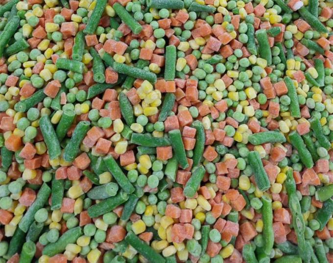 Kalifornijskie warzywa mieszane IQF 3-drogowe zamarznięte całe składniki BRC Halal HACCP Certyfikowane świeże kostki kukurydziane posiekane owocowe marchewki) 2